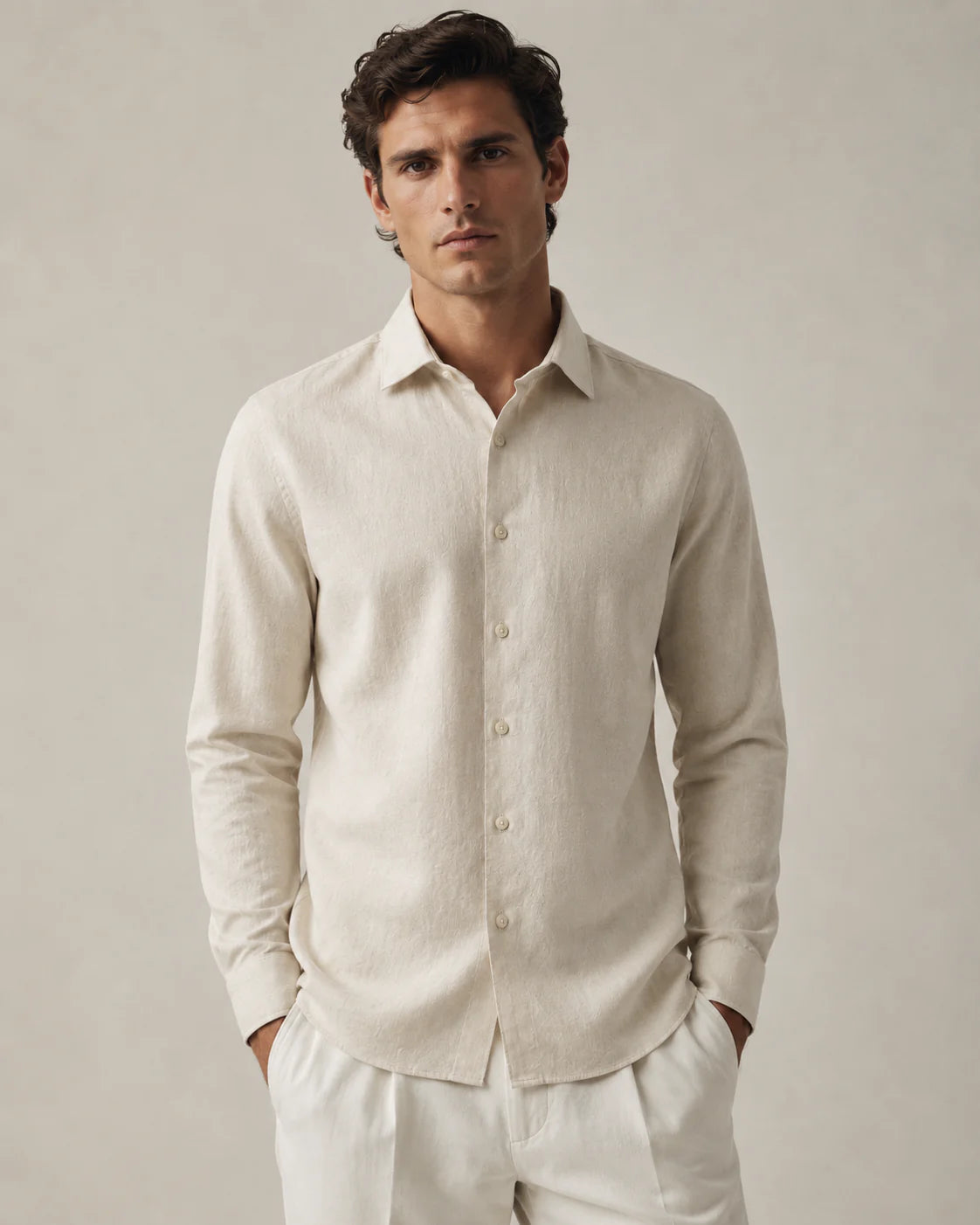 Maison Noir Atelier Linen-Blend Shirt