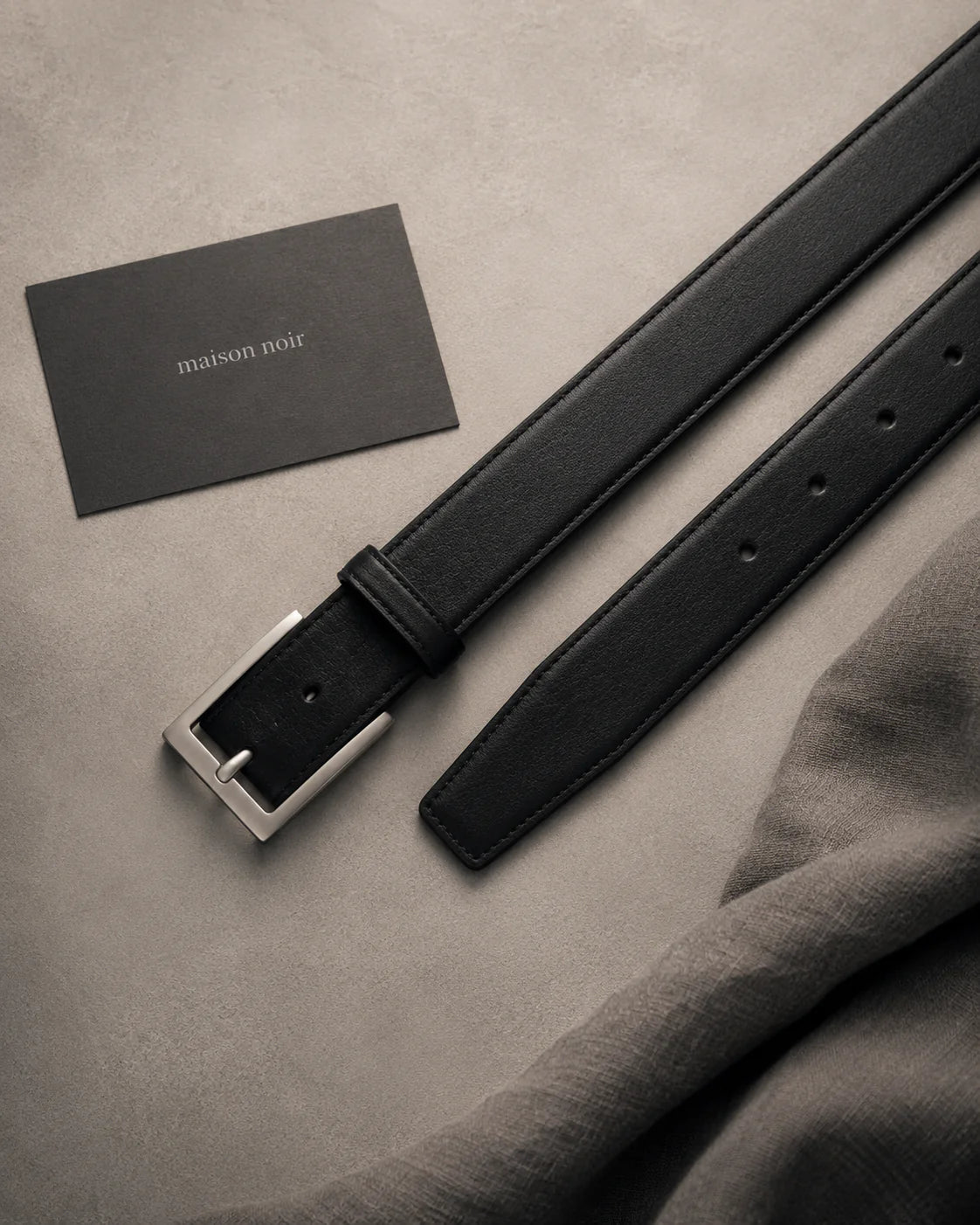Maison Noir Minimal Leather Belt